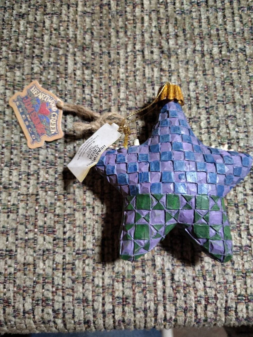 Jim Shore Star with Nativity Ornament Heartwood Creek Christmas 2004 Enesco